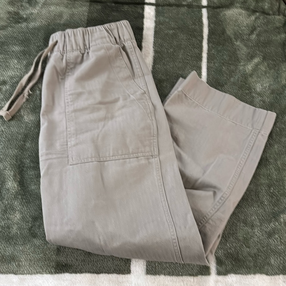 HERRINGBONE TWILL UTILITY PULL-ON PANT